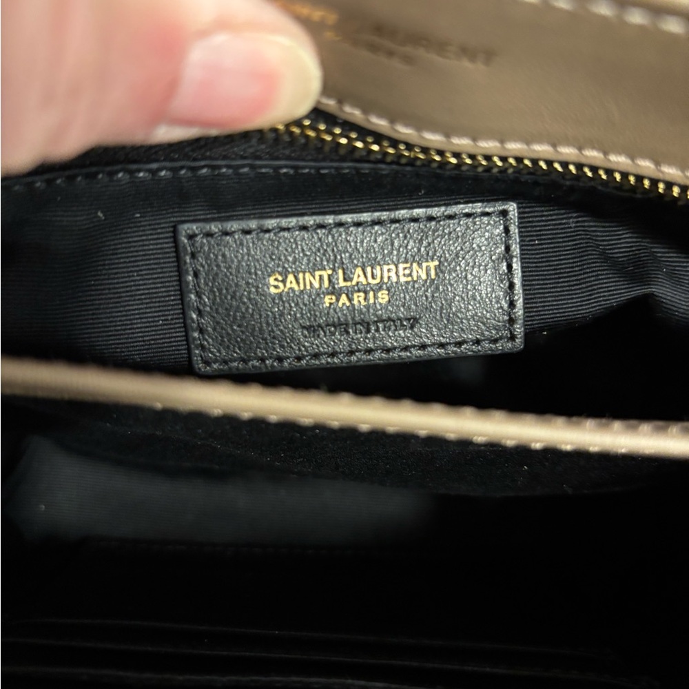 Yves Saint Laurent Brown Suede Crossbody Bag - Picture 8 of 9